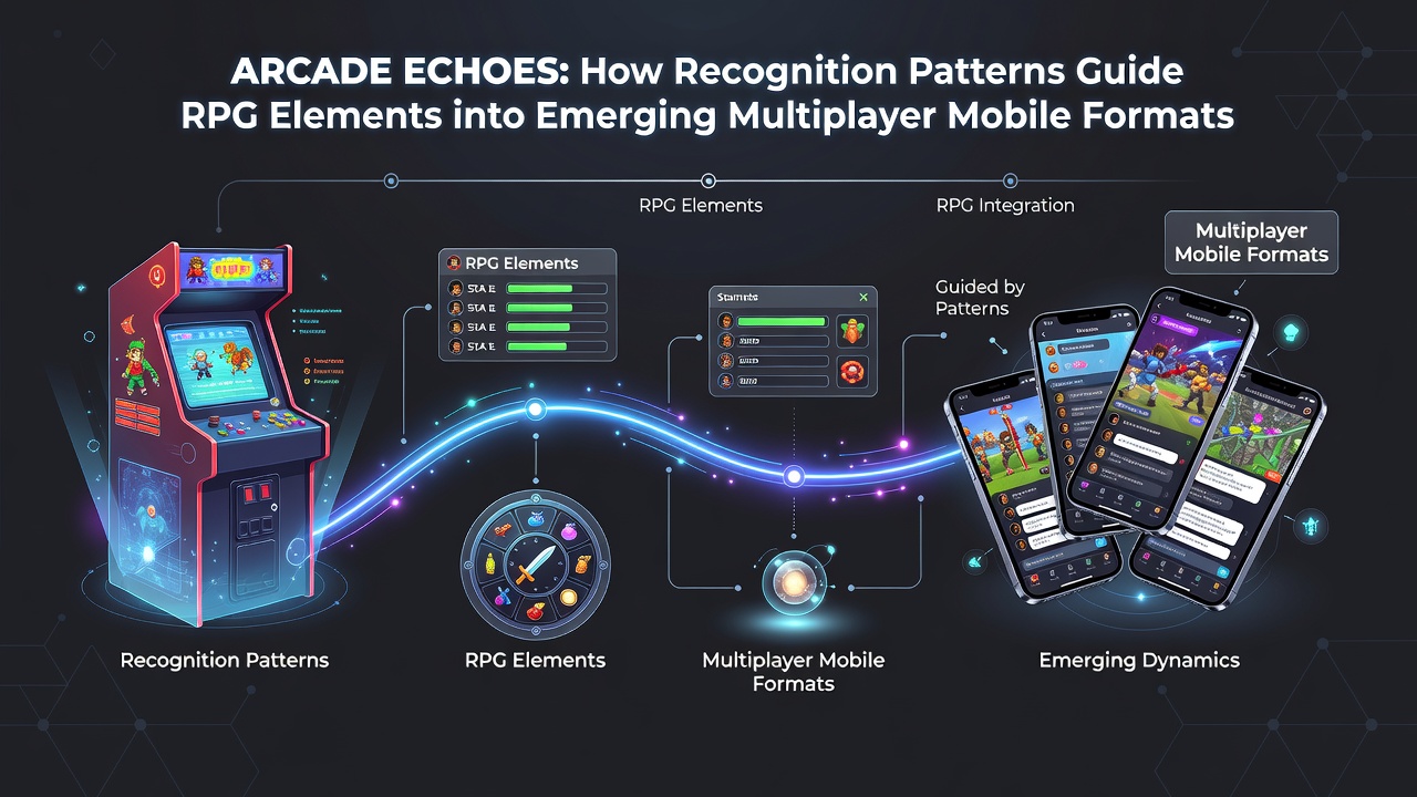 Players engaging with multiplayer mobile RPG features including character customization and shared quest logs