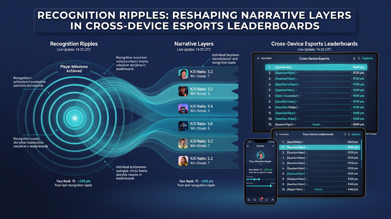 Detailed view of cross-device esports leaderboard displaying narrative achievements alongside competitive stats