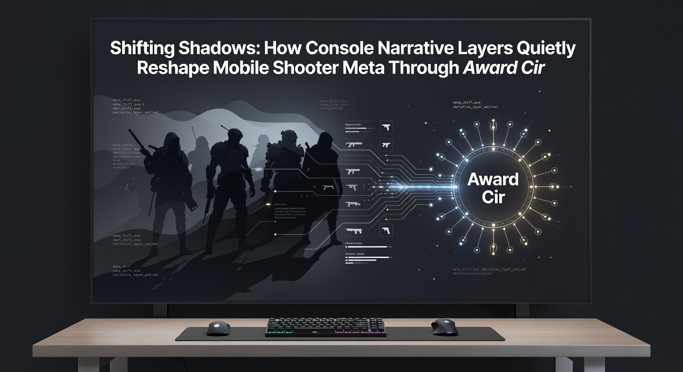 Mobile shooter leaderboard interface displaying narrative progression indicators alongside competitive scores